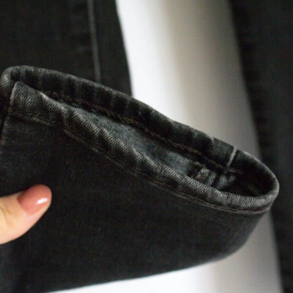 Levis 28x30 721 High Rise Skinny Black/Gray Jeans Dark Wash Soft Jeans - Picture 4 of 11